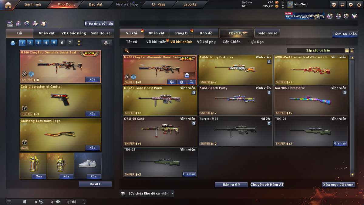 shop acc cf uy tin gia re